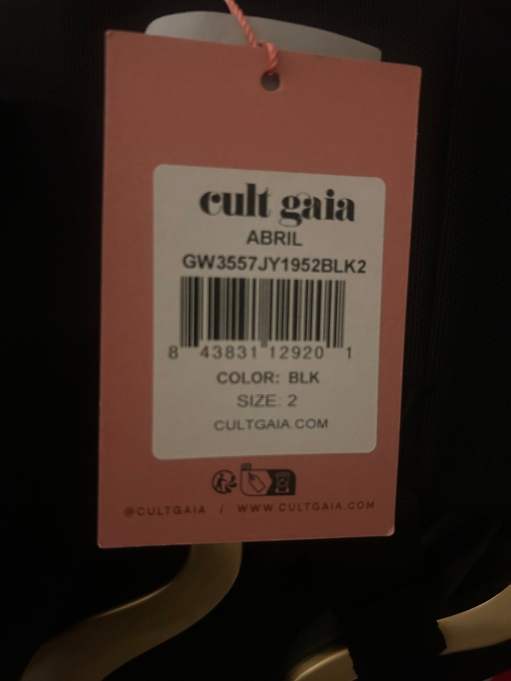 Cult Gaia Black Abril Dress - NWT - Picture 4 of 5